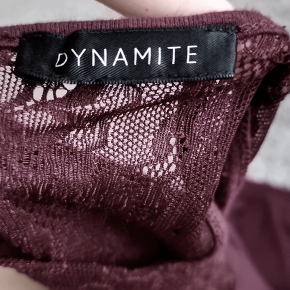 Dynamite small maroon shirt - Picture 3 of 3